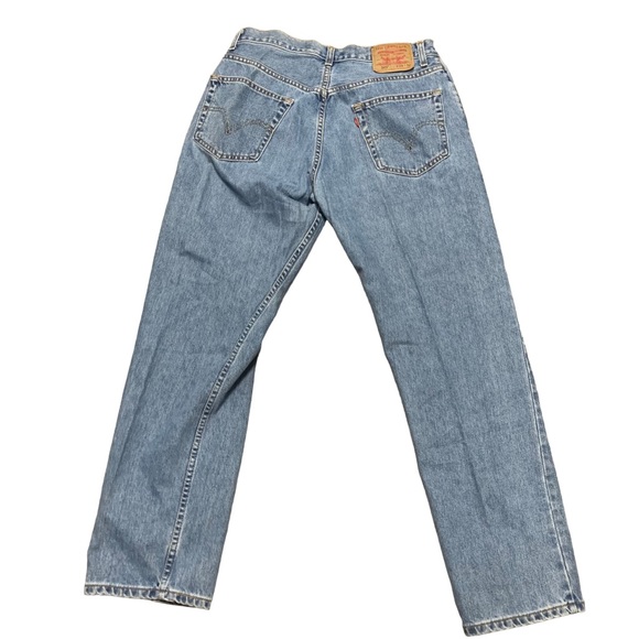 Levi's 505 straight leg jeans men's size 34 x 32 light denim was 100% cotton - Picture 2 of 6